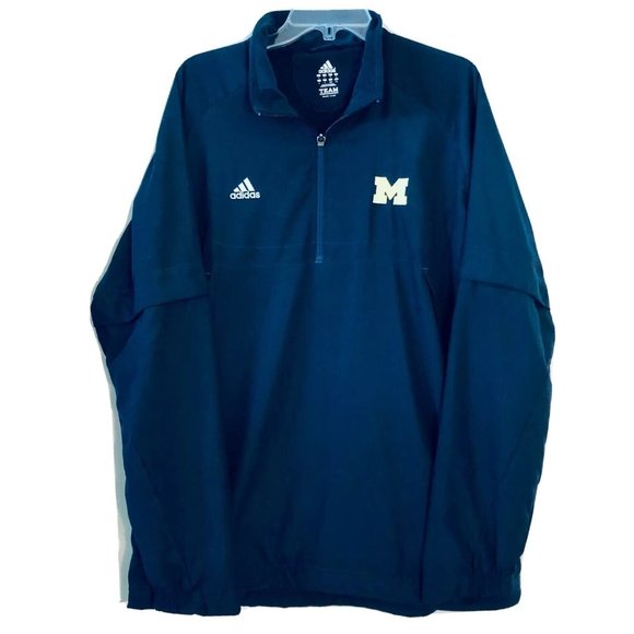 ADIDAS | University of Michigan Convertible Coaches Jacket Team Performance - Picture 1 of 11